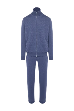 Men's blue wool sports suit