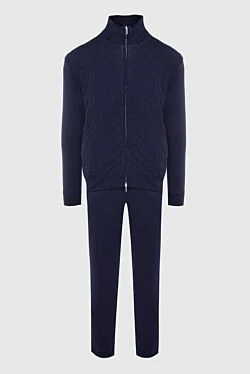 Black men's wool sports suit