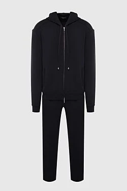 Black men's wool sports suit