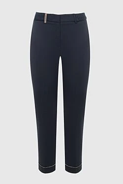 Blue trousers for women