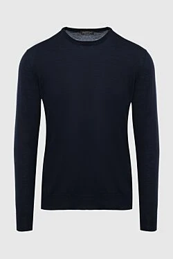 Wool jumper blue for men