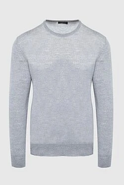 Wool jumper gray for men