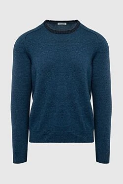 Wool jumper blue for men