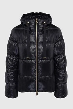 Women's black polyamide down jacket