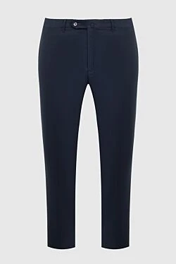 Men's blue wool trousers