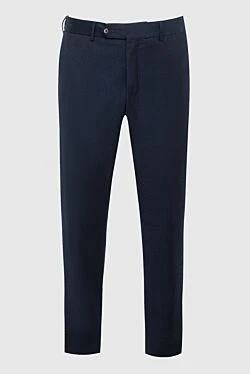 Men's blue wool trousers