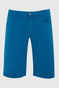 Blue cotton shorts for men