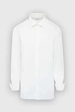 White cotton shirt for men