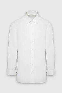 White cotton shirt for men