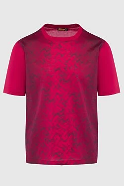 Red cotton T-shirt for men