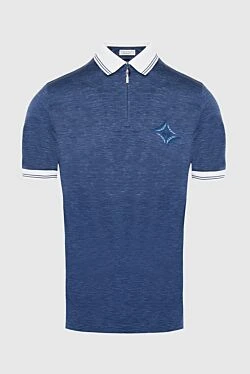 Cotton polo blue for men