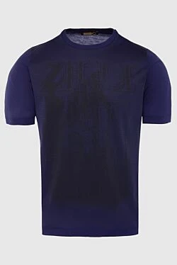 Cotton T-shirt blue for men