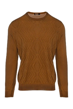 Cashmere and silk jumper yellow for men