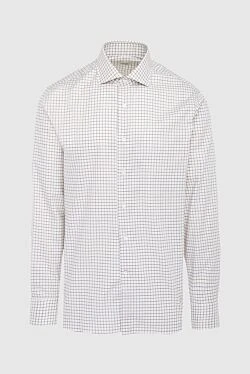 White cotton shirt for men