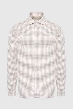 White cotton shirt for men