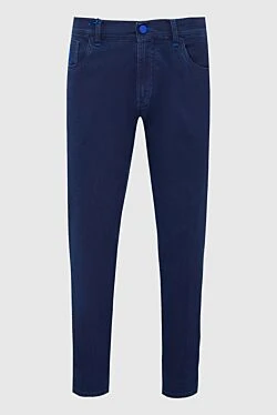 Cotton and polyester jeans blue for men