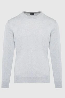 White wool jumper for men