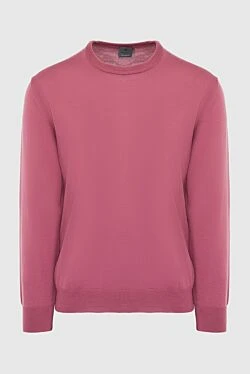 Wool jumper pink for men