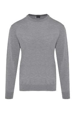 Wool jumper gray for men