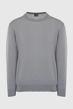 Wool jumper gray for men