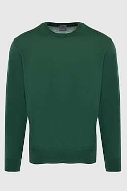 Wool jumper green for men