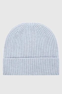 Gray cashmere hat for men