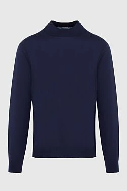 Cashmere jumper blue for men