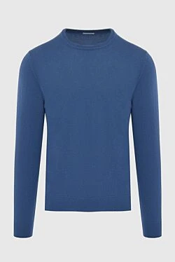 Cashmere jumper blue for men