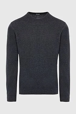 Cashmere jumper gray for men