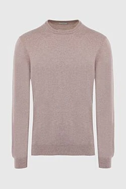 Cashmere jumper beige for men