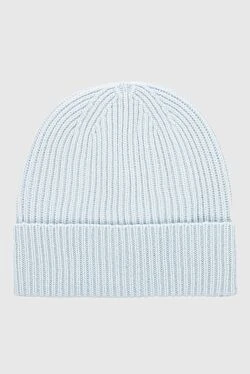 Blue cashmere hat for women