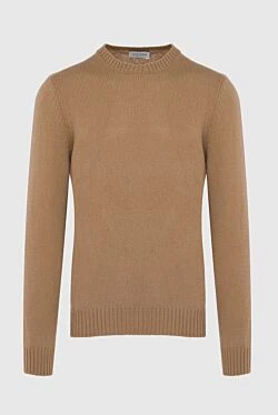 Brown wool jumper for men