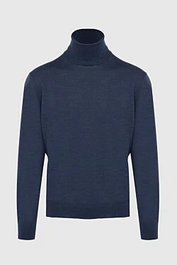 Men's blue wool golf