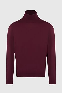 Men's wool golf burgundy