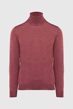 Golf men's wool and silk burgundy