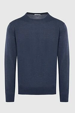 Wool jumper blue for men