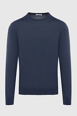 Wool jumper blue for men