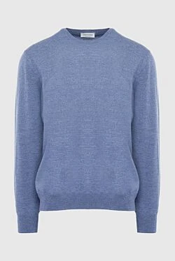 Wool jumper blue for men