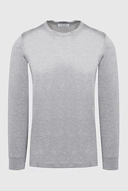 Long sleeve cotton gray for men