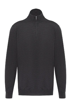 Gray wool troyer for men