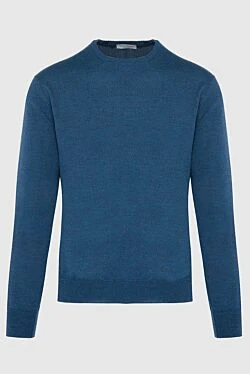 Wool jumper blue for men