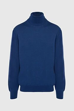 Men's blue wool golf