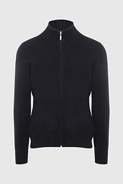 Men's cashmere cardigan black