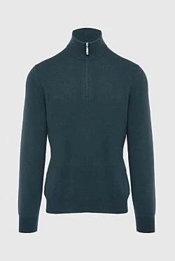 Gray cashmere troyer for men