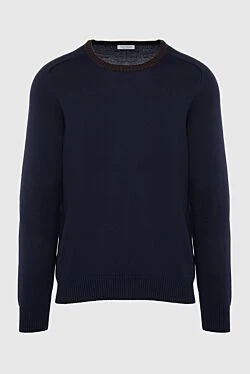 Wool jumper blue for men