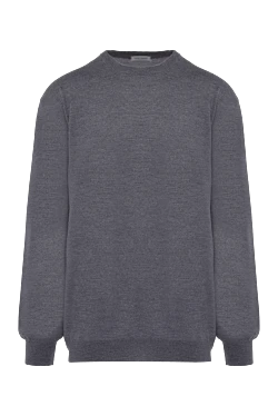 Wool jumper gray for men