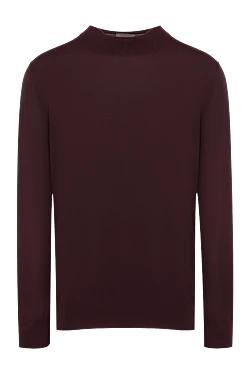 Cashmere jumper burgundy for men