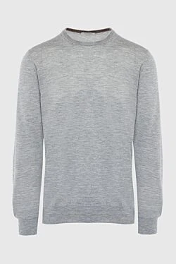 Cashmere jumper gray for men