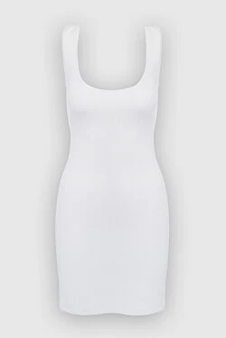 White polyamide and lycra dress for women