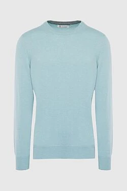 Cashmere jumper green for men